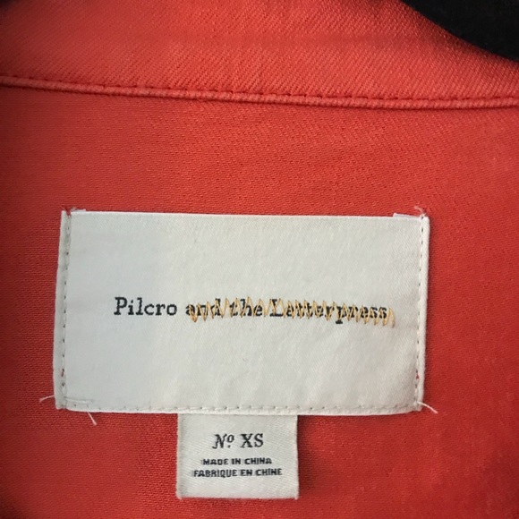 Pilcro and the Letterpress Orange Jacket size XS - Picture 4 of 6
